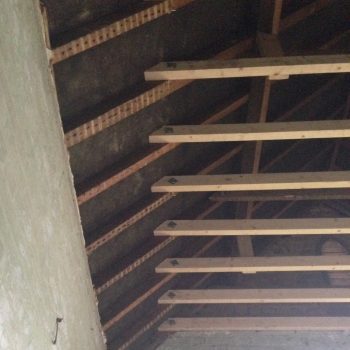 Roof structure timber fixing bolts
